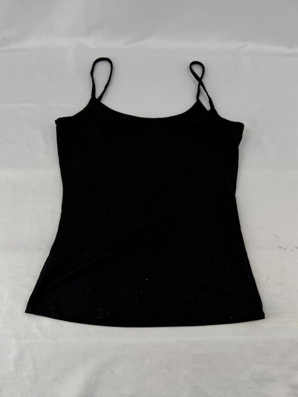 H&M Black Spaghetti Strap Cami Tank Top Basic Casual Layering Size Small S